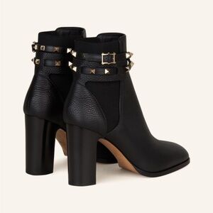 Valentino Black Rockstud Ankle Boots - BRAND NEW